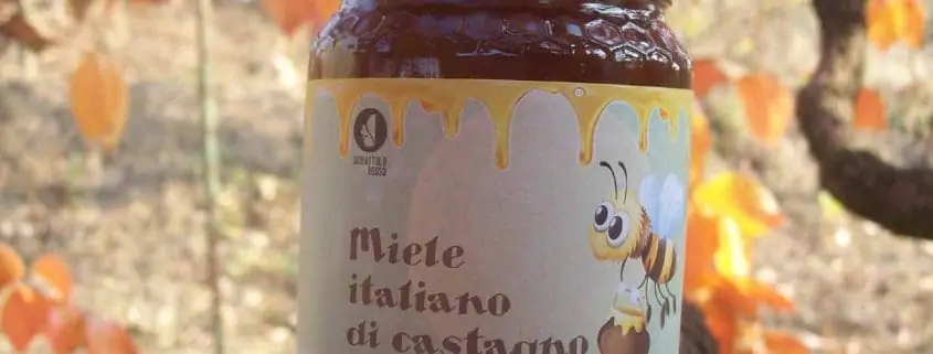Chestnut honey scoiattolo rosso beekeeping